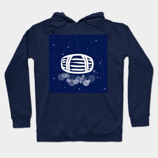 barrel, container, wine, beer, liquid, night, technology, light, universe, cosmos, galaxy, shine, concept, illustration Hoodie